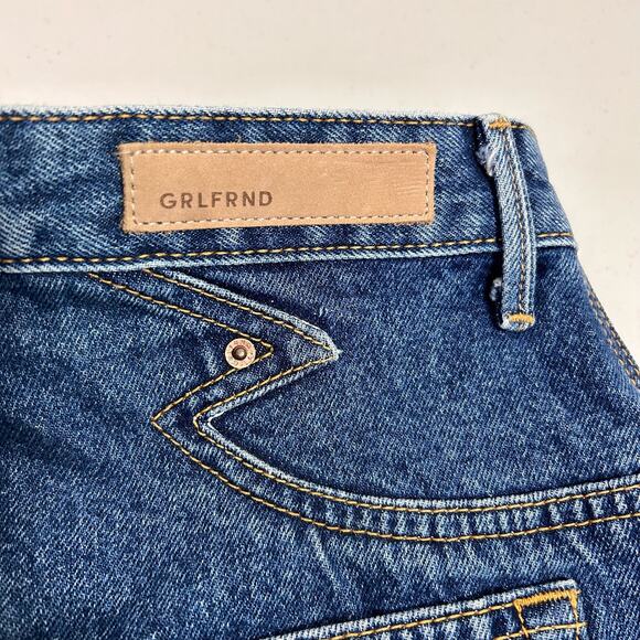 GRLFRND Denim Jean Mini Skirt GF43088501128 Odette G1128 Call It Love Blue Sz 27 - Picture 5 of 14